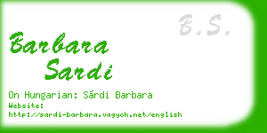 barbara sardi business card